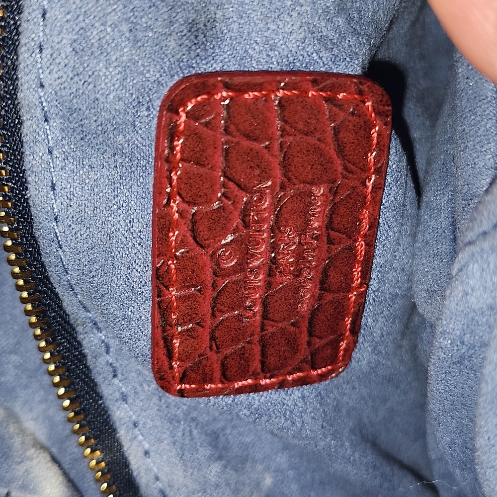 Brown Monogram Toggle-Closure Satchel With Red Tr… - image 2